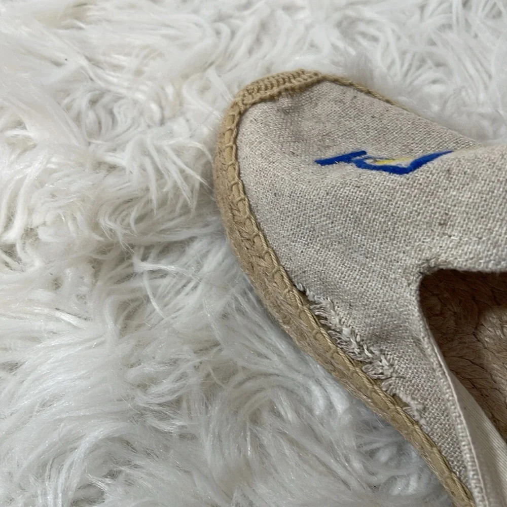 Soludos Limoncello Smoking Slipper Slip On Espadrille Size 5